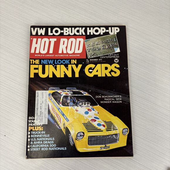 Vintage 1973 HOT ROD MAGAZINE Lot Of 7 Magazines - Picture 7 of 8